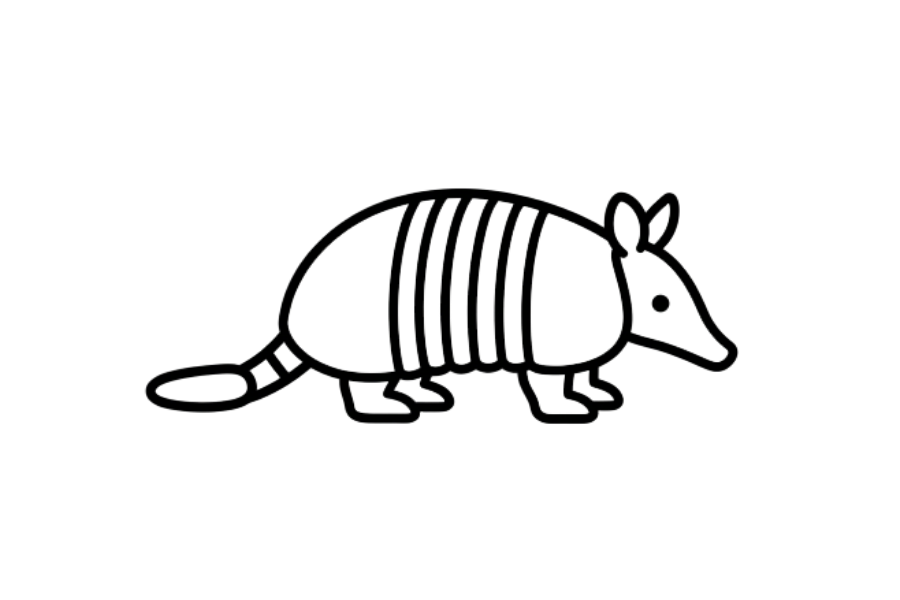 Armadillo tracing base (lower opacity)