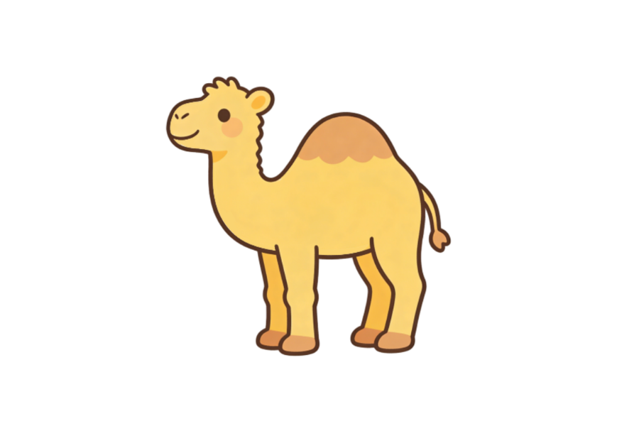 Camel tracing base (lower opacity)