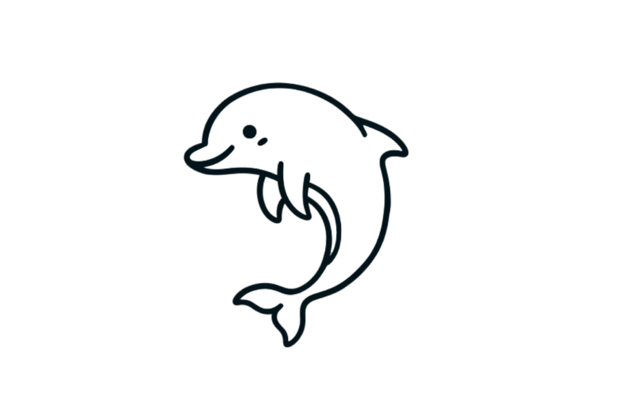 Dolphin tracing base (lower opacity)