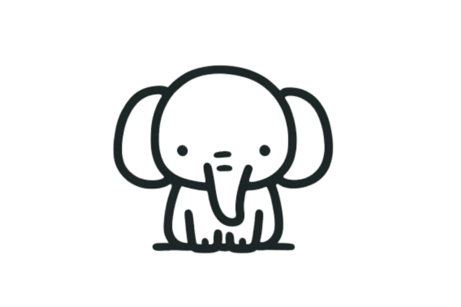 Elephant tracing base (lower opacity)