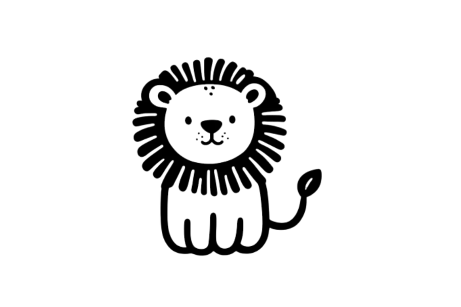 Lion tracing base (lower opacity)
