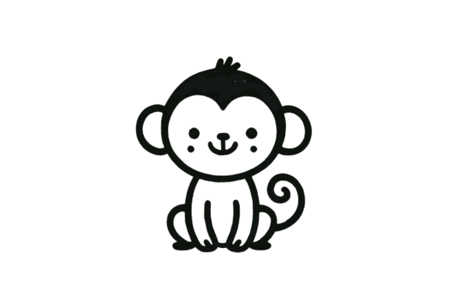 Monkey tracing base (lower opacity)