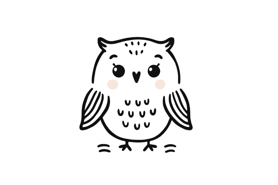 Owl tracing base (lower opacity)