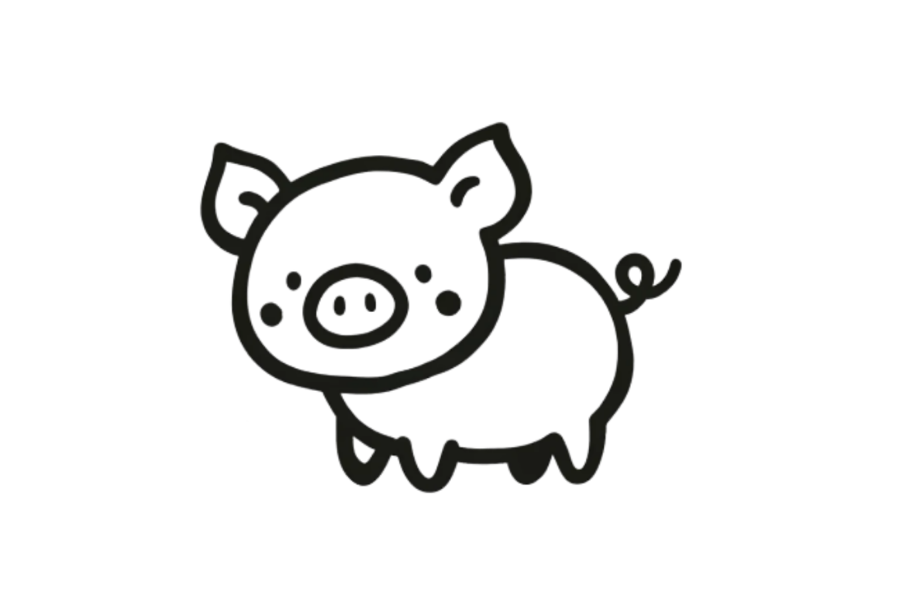 Pig tracing base (lower opacity)