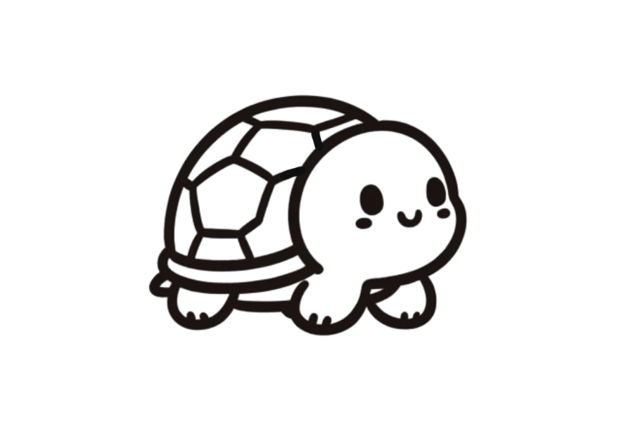 Turtle tracing base (lower opacity)