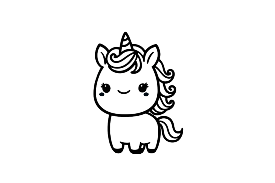 Unicorn tracing base (lower opacity)