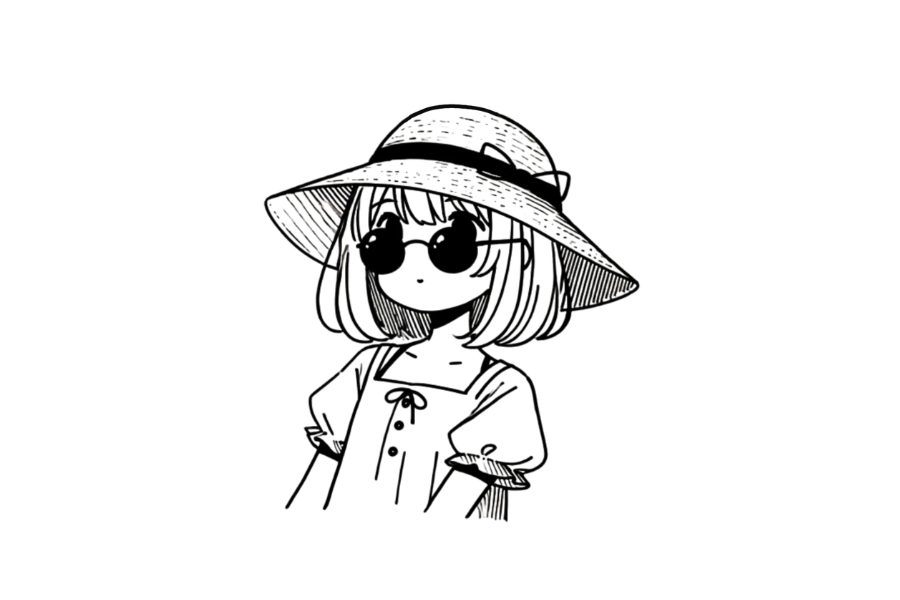Girl In Summer tracing base (lower opacity)