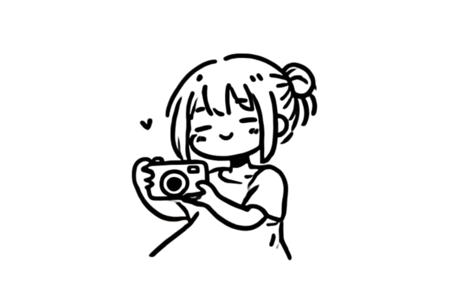 Girl With Camera tracing base (lower opacity)