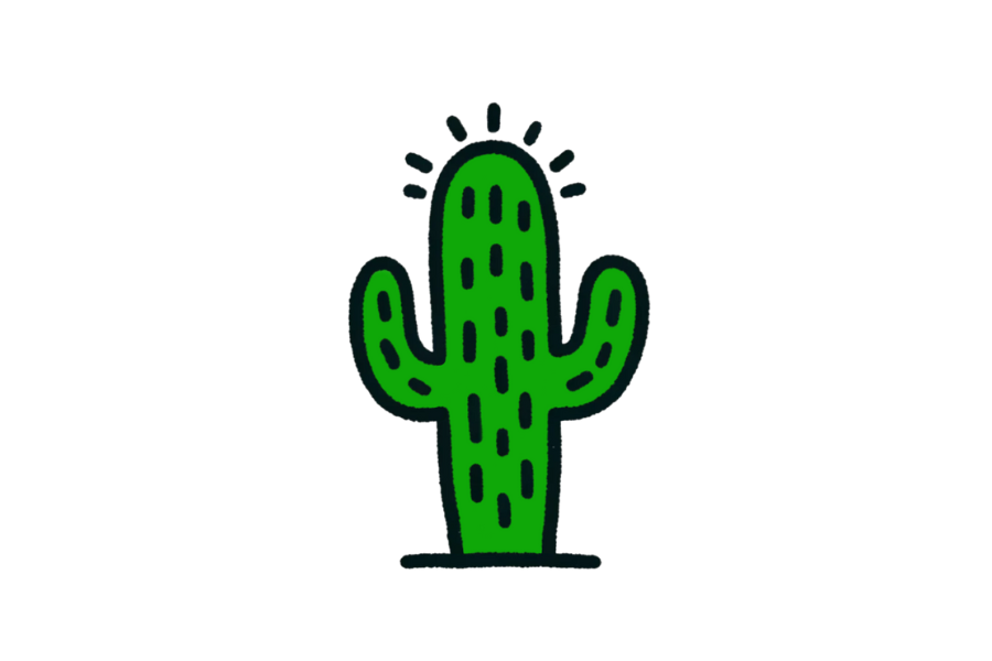 Cactus tracing base (lower opacity)