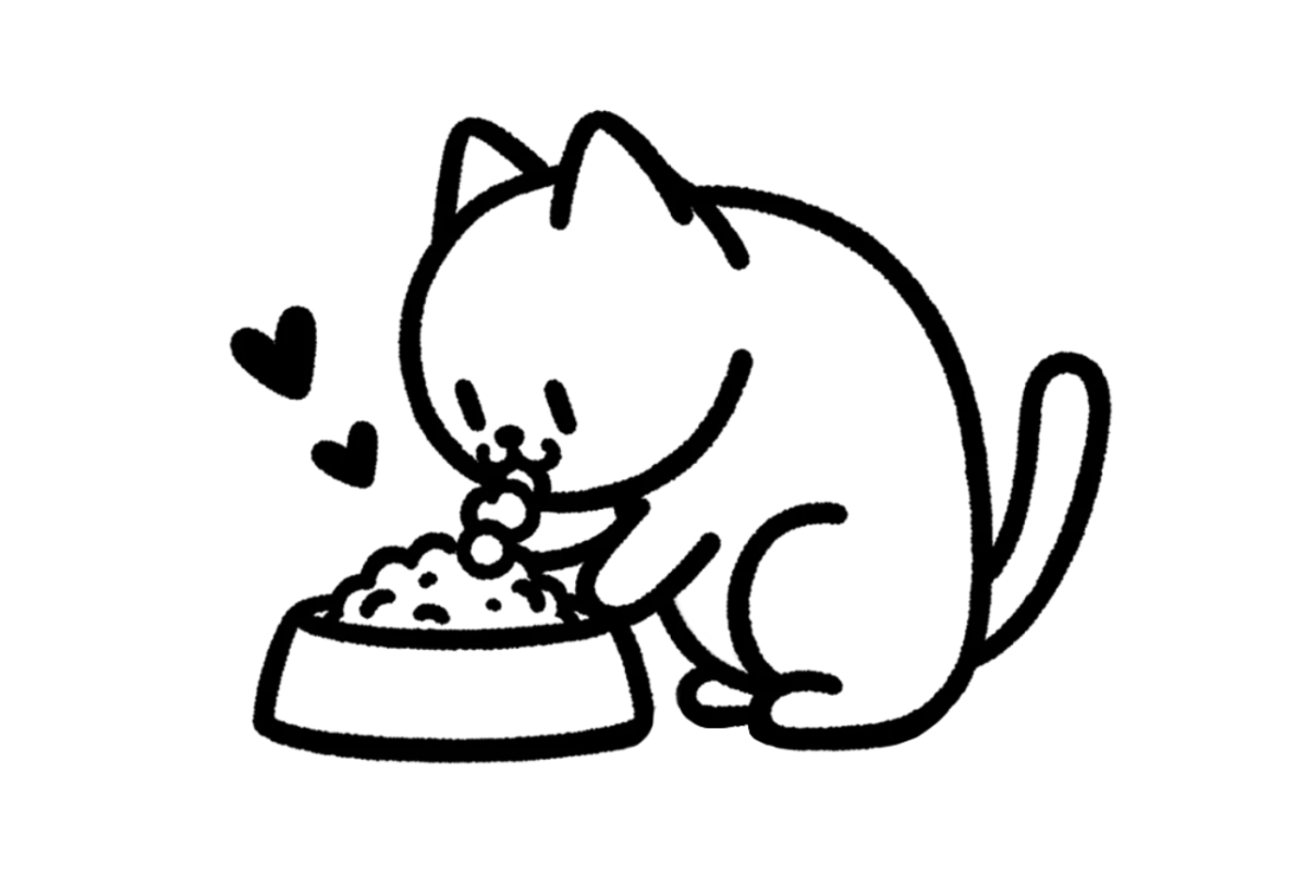 Cats dinner time tracing base (lower opacity)