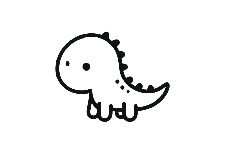Basic Dinosaur tracing base (lower opacity)