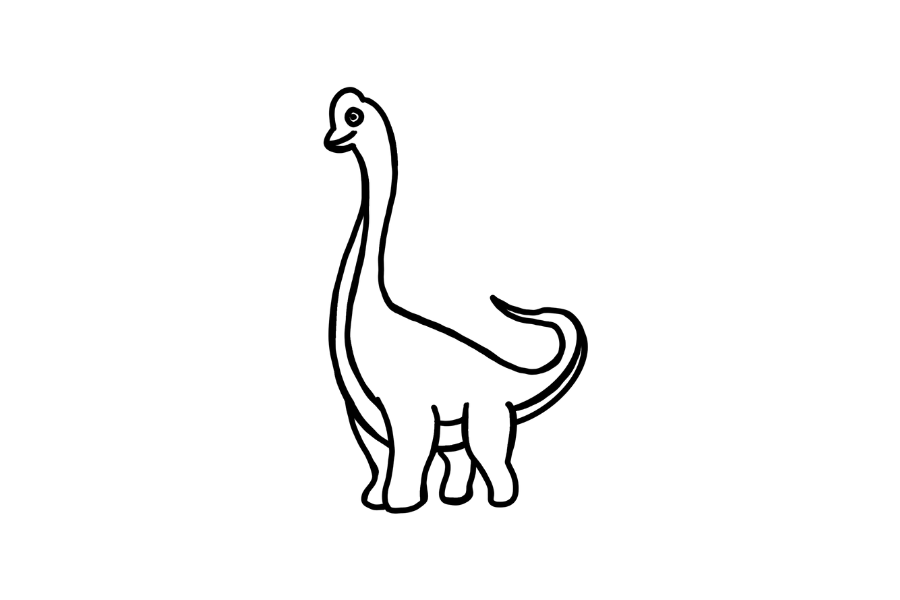 Brontosaurus tracing base (lower opacity)