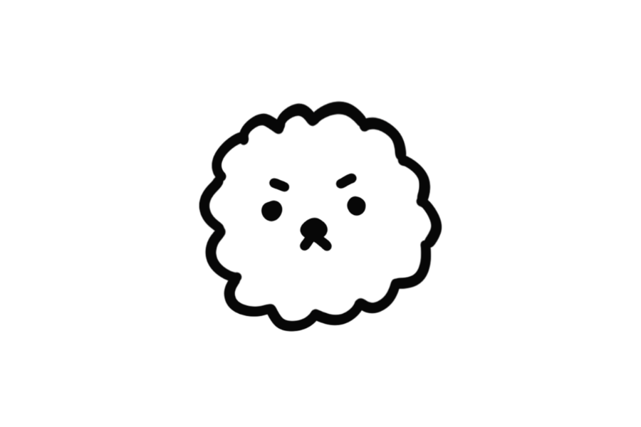Bichon Frise Face tracing base (lower opacity)