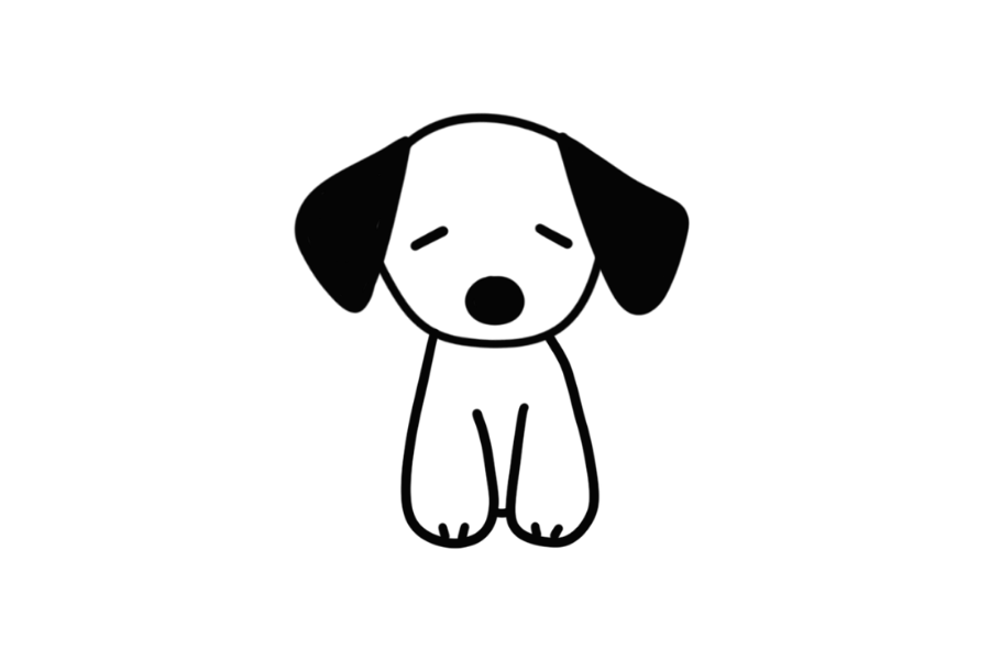 Cute Puppy tracing base (lower opacity)
