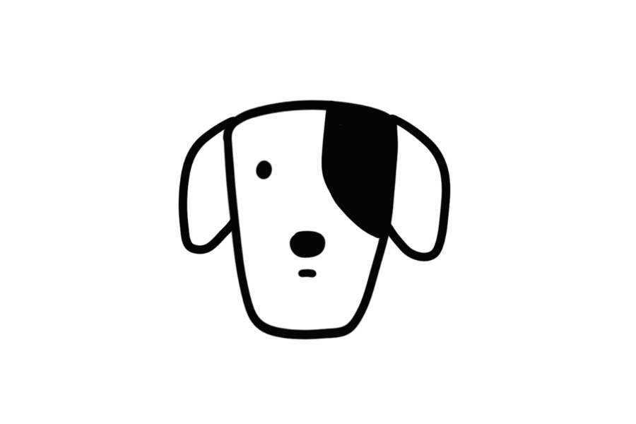 Dalmatian Face tracing base (lower opacity)