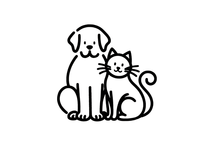 🐶 Easy Cute Dog and Cat Drawing Template