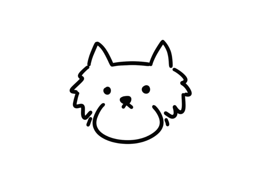 Westie Face tracing base (lower opacity)