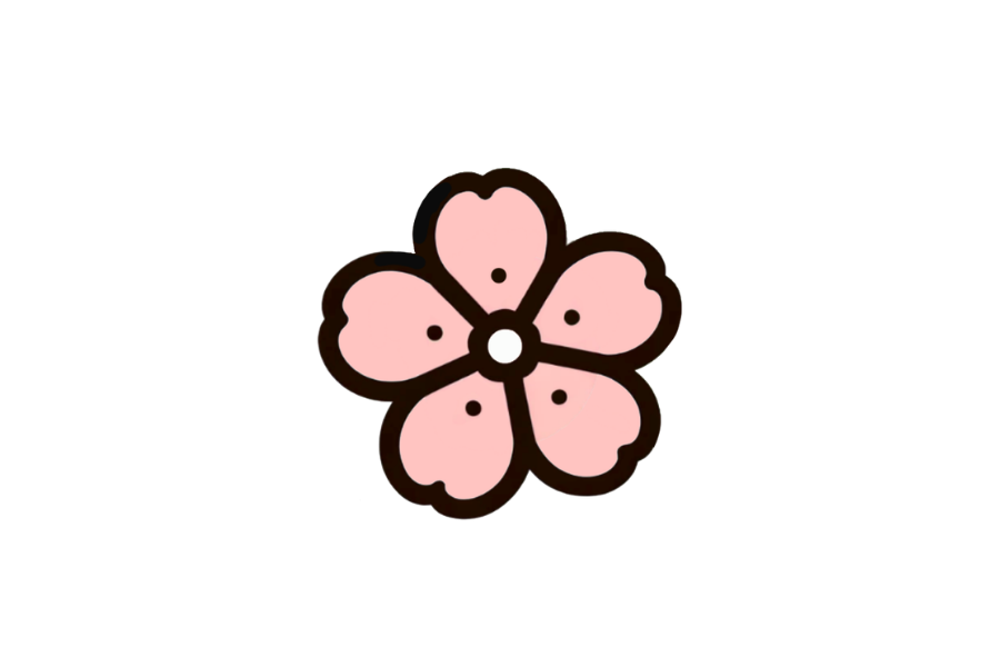 🌸 Cherry Blossom Drawing Template