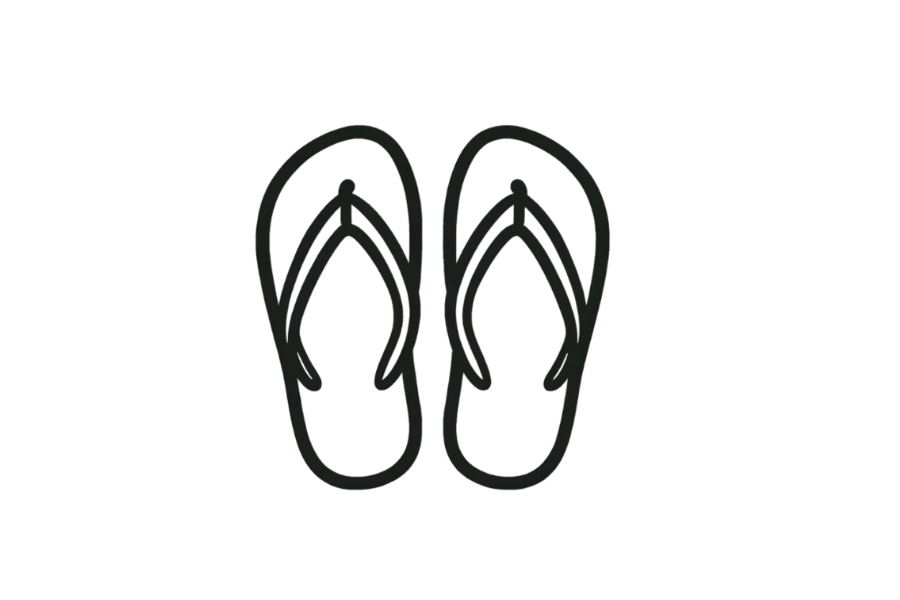 Flip Flops doodle tracing base (lower opacity)