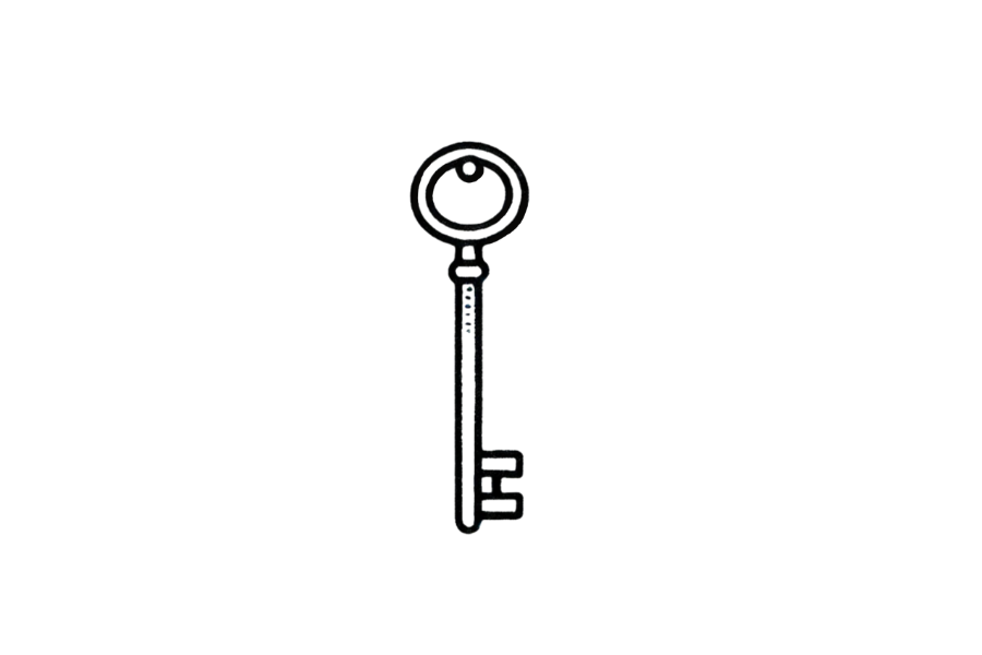 🔑 Key Drawing Template