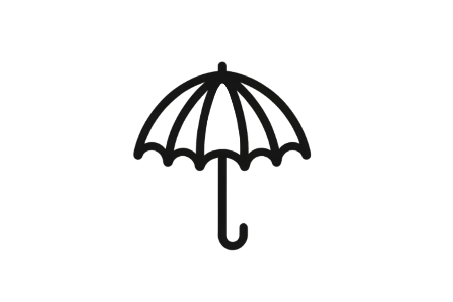 ☂️ Umbrella Drawing Template