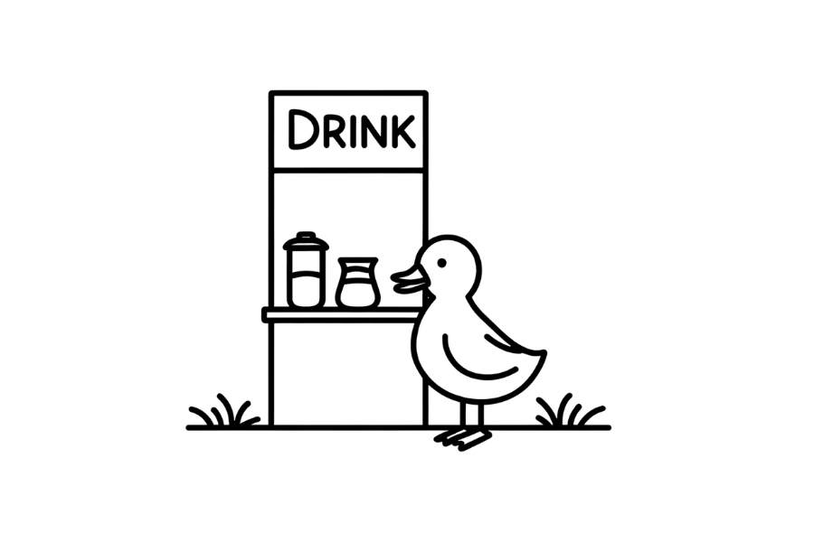 Duck Drink Stand tracing base (lower opacity)