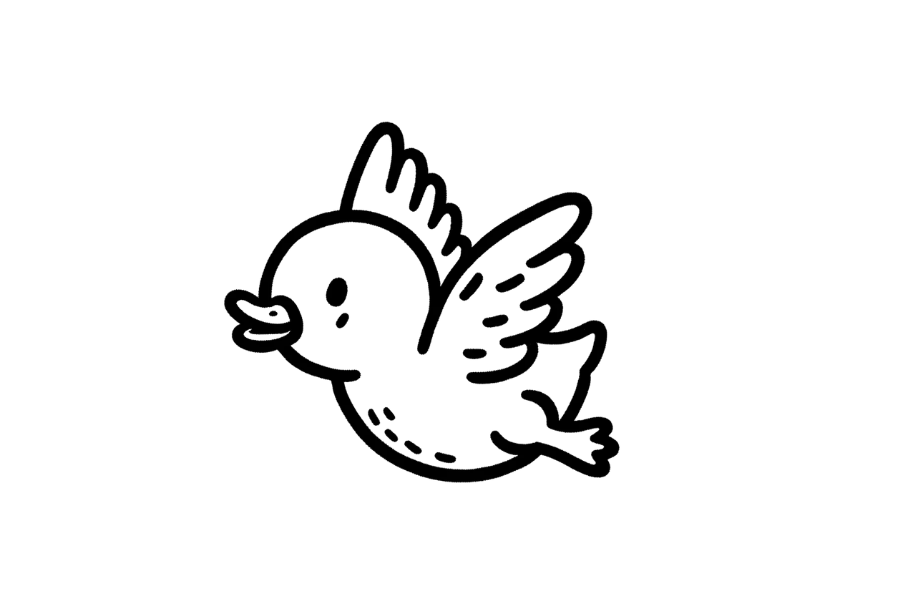 Duck Skyward Push tracing base (lower opacity)