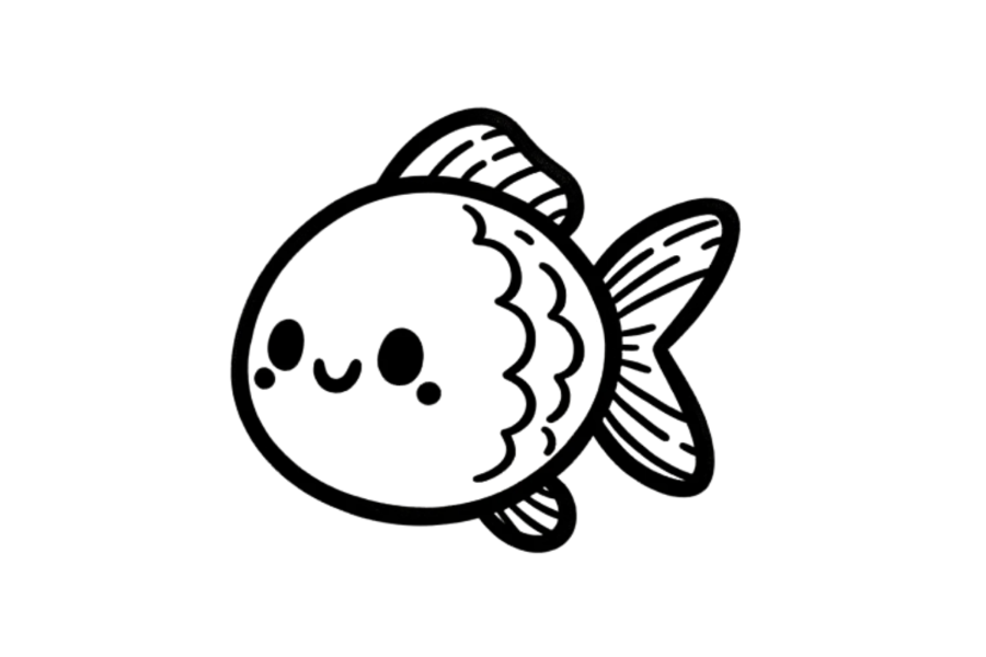 Smiling Goldfish tracing base (lower opacity)