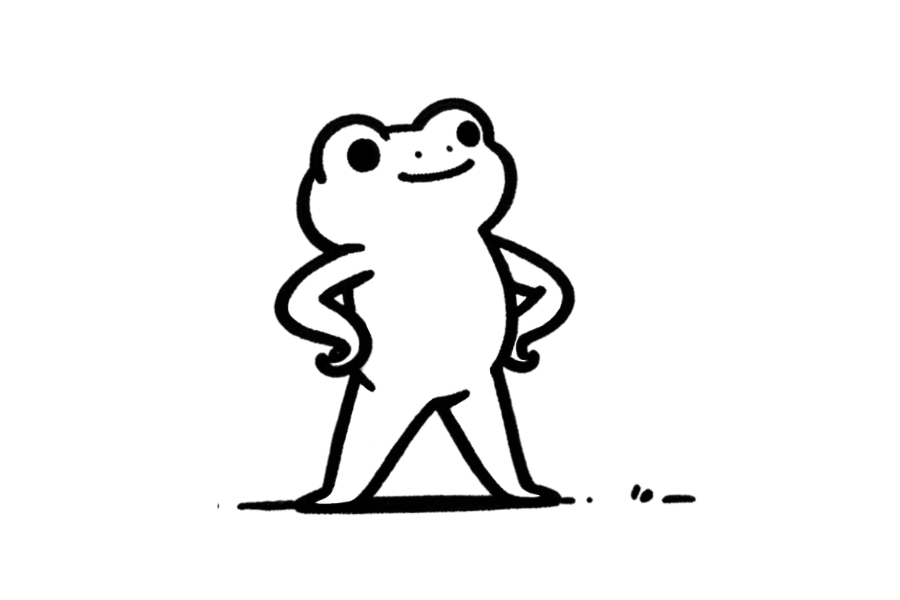 Akimbo Frog tracing base (lower opacity)