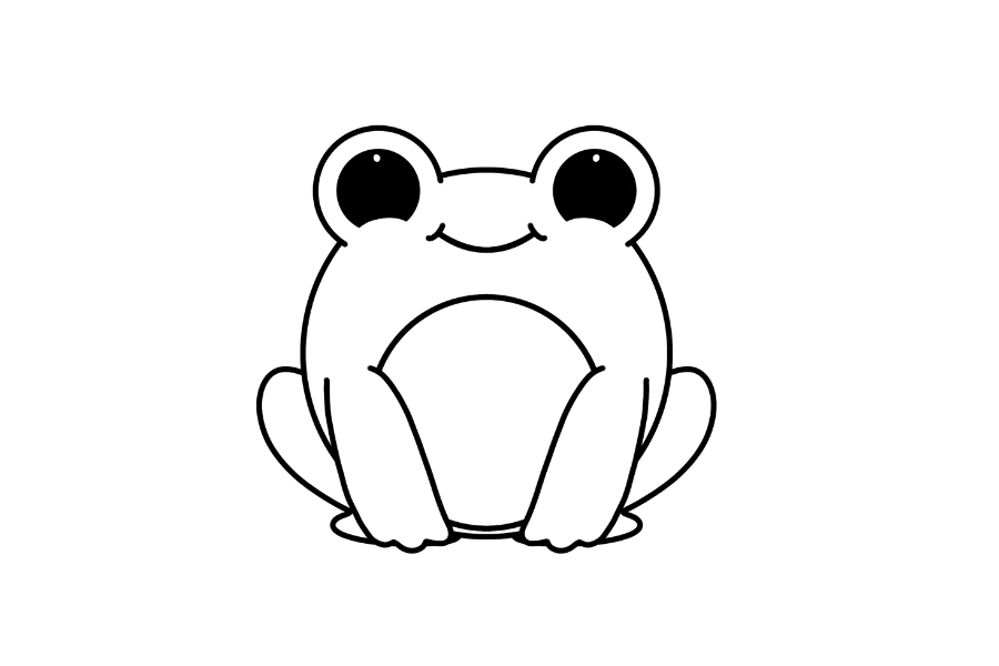Smiley Frog tracing base (lower opacity)