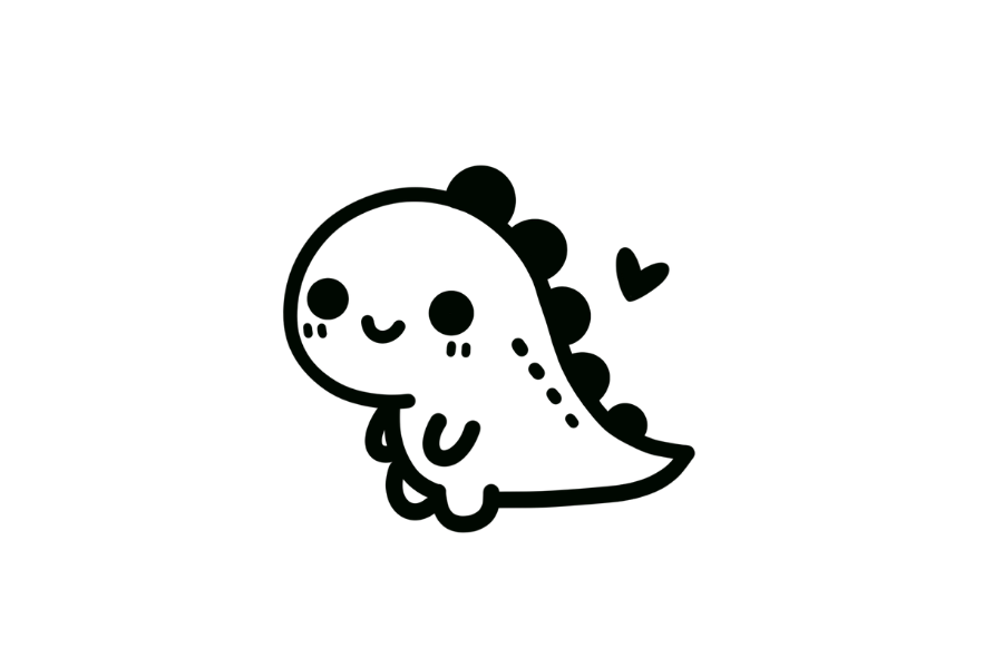Dinosaur tracing base (lower opacity)