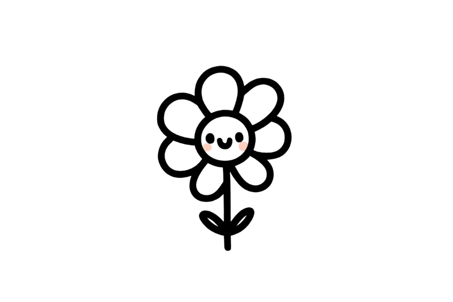 Flower tracing base (lower opacity)