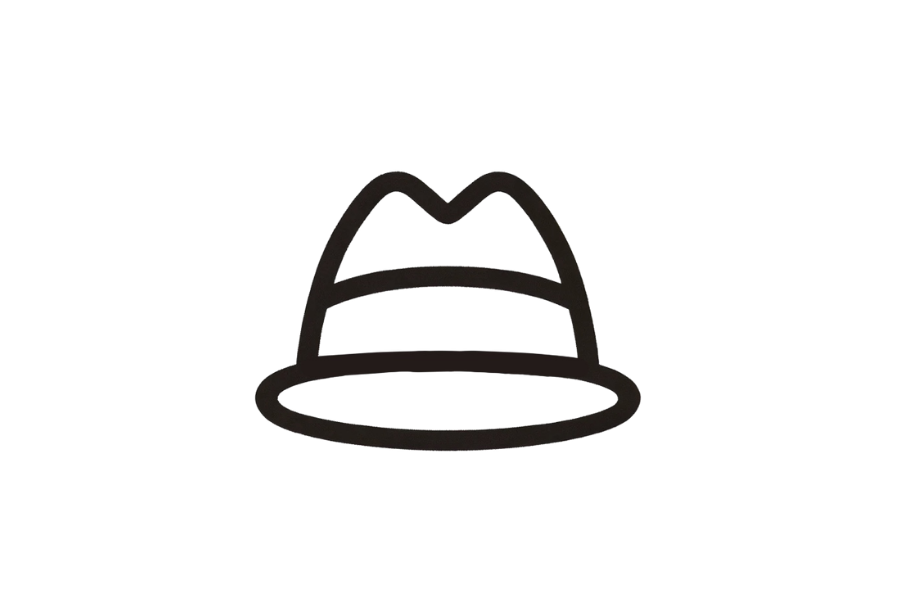 Hat tracing base (lower opacity)