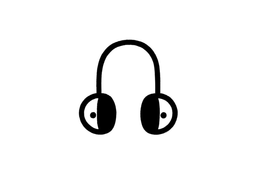 Headphones tracing base (lower opacity)