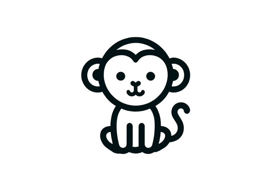 Monkey tracing base (lower opacity)
