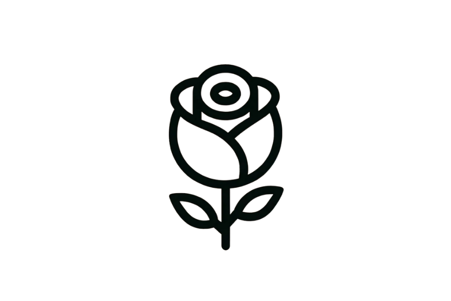 Rose tracing base (lower opacity)