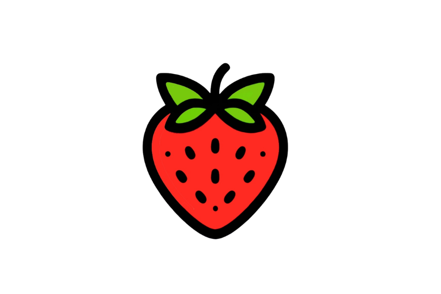 Strawberry tracing base (lower opacity)