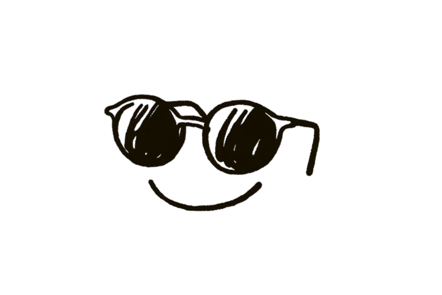 Sunglasses tracing base (lower opacity)