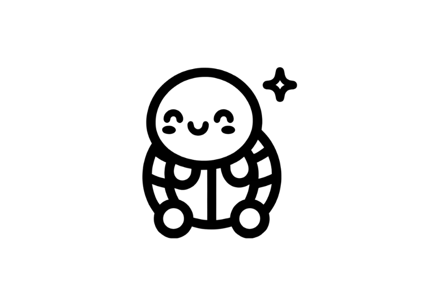 Turtle tracing base (lower opacity)