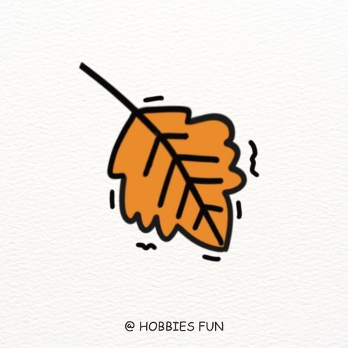 Fall Leaf Drawing