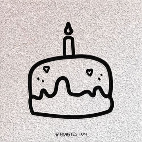 🍰 10 Cute Easy Cake Drawing Ideas
