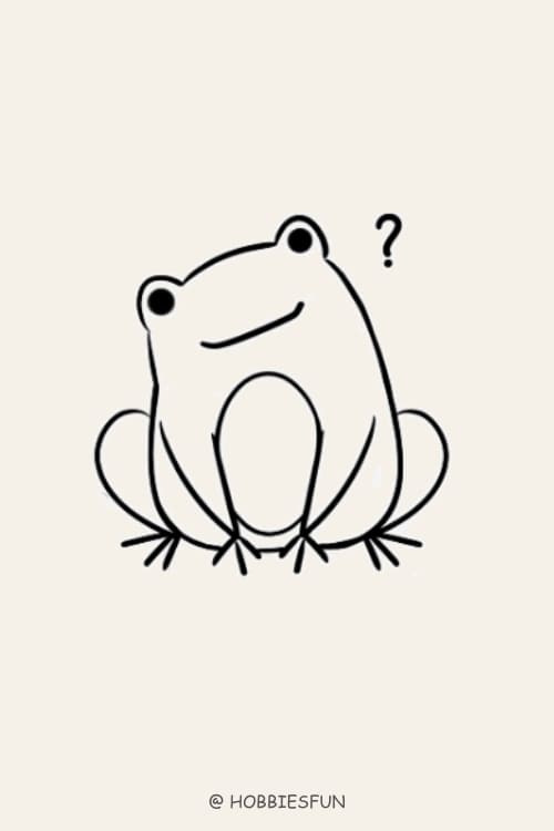 Cute Frog Embroidery Design - Etsy | Cute drawings, Cute little drawings,  Cute doodle art