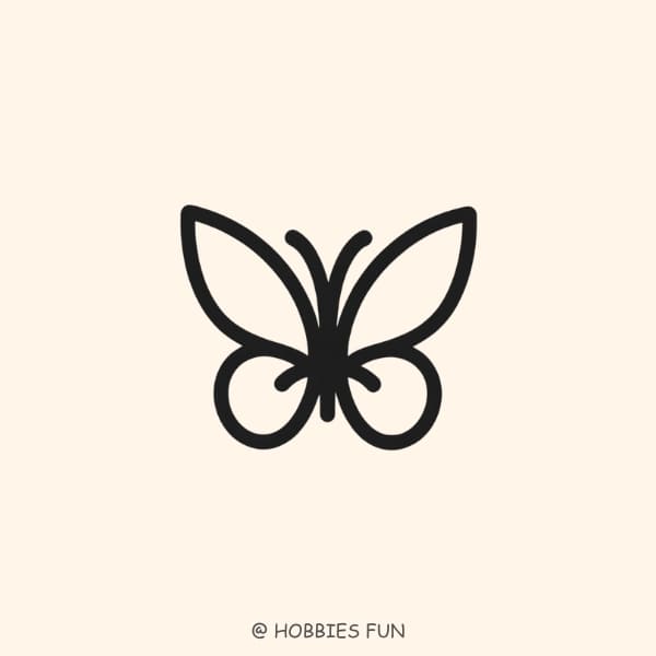 Flower and Butterfly Drawing Background Stock Illustration - Illustration  of classic, filigree: 109221399