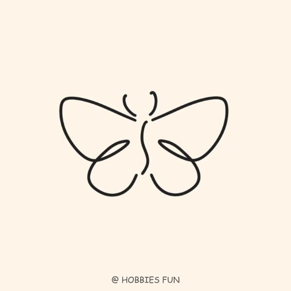 Continuous One Line Drawing Of Butterfly Simple Butterfly Line Art Vector  Illustration Stock Illustration - Download Image Now - iStock