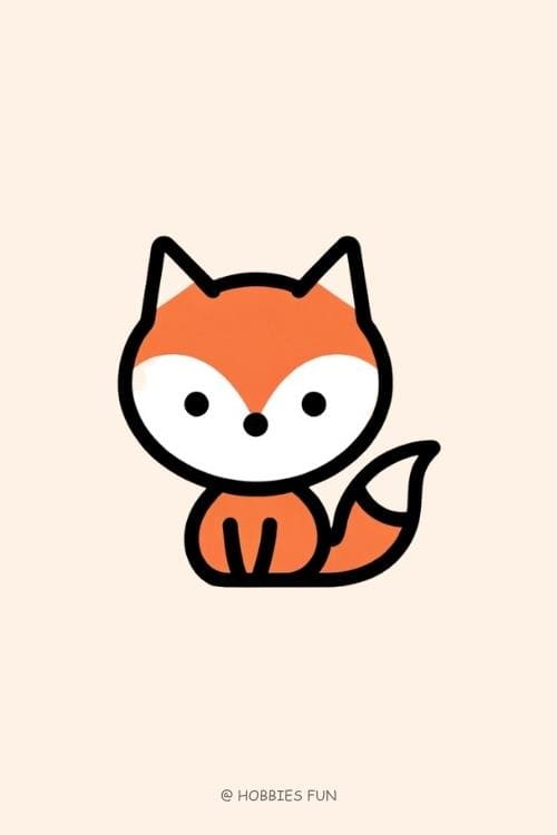 Cute Easy Fox to Draw