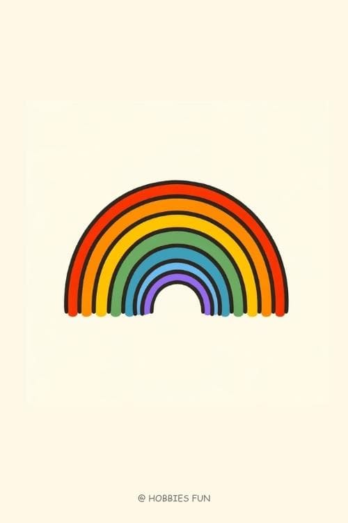Cute Rainbow Drawing Easy
