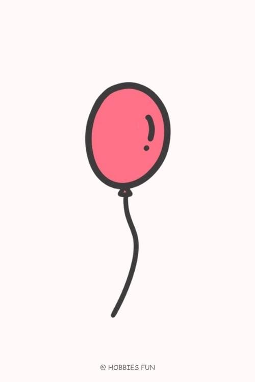 Easy Cute Balloon to Draw