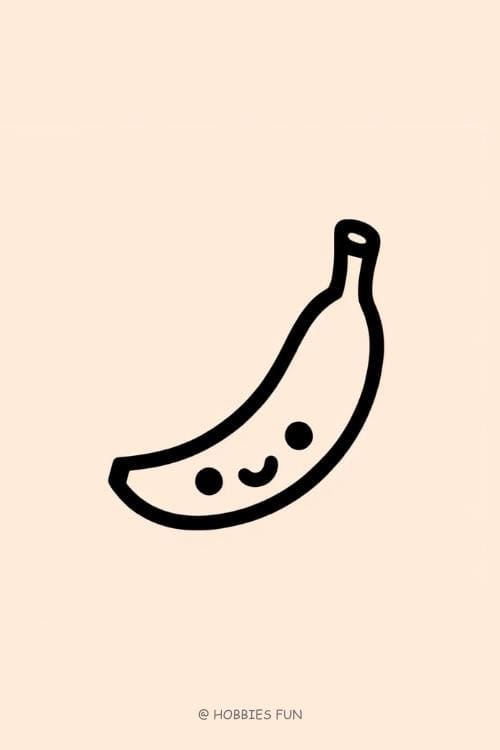 Easy Cute Banana to Draw