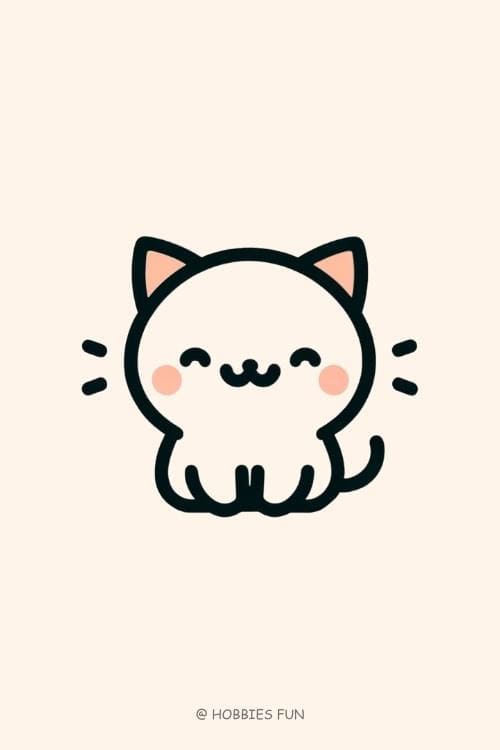 Easy Cute Cat to Draw
