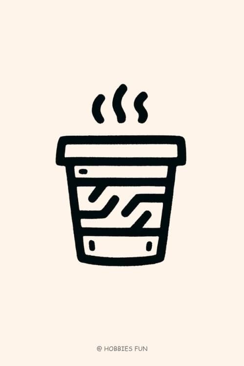 Easy Cute Coffee to Draw